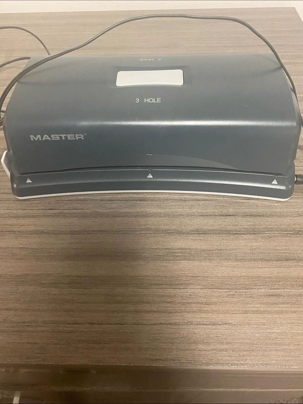 Masters 2-Hole Paper Punch in Dark Gray with White Accent